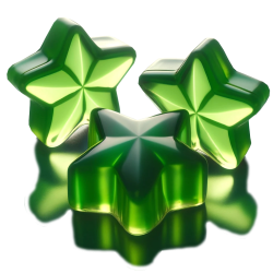 Nata de Coco Jelly - Gwiazdki Kiwi 3,8 kg do Bubble Tea