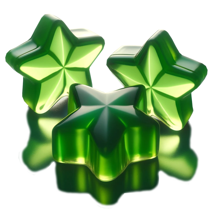 Nata de Coco Jelly - Gwiazdki Kiwi 3,8 kg do Bubble Tea