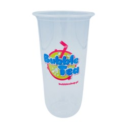 Kubek bezbarwny BUBBLE TEA LOGO 95mm 700ml - 50szt