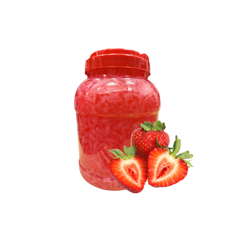 Żelki Truskawkowe z kokosa do Bubble Tea 3,8 kg - Nata de Coco Jelly