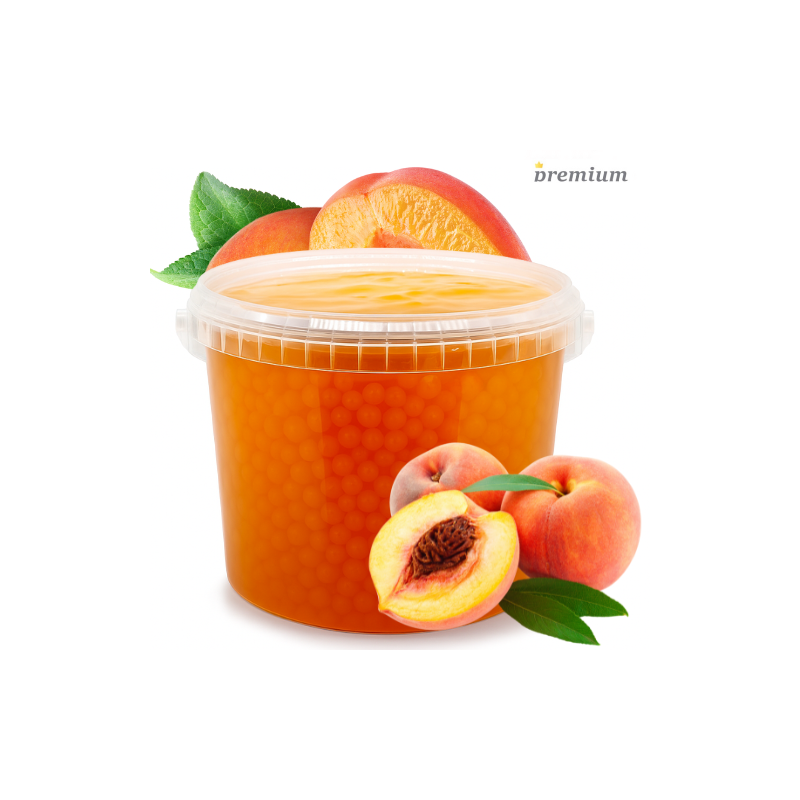 Brzoskwiniowe Kulki do Bubble Tea 3,4 kg - Popping Boba